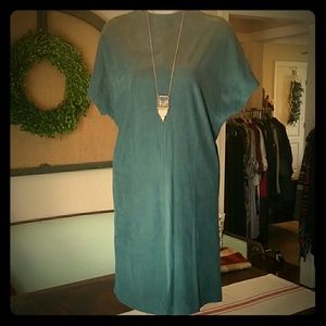 Apt 9 Emerald Green faux suede dress
